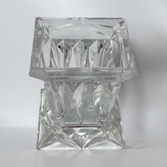 PartyLite Glass Quad Prism Candle Holder 5 x 4.5 - Picture 5 of 6